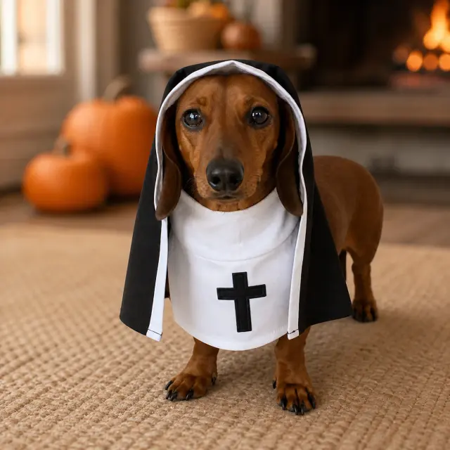 Doxie Nun Costume