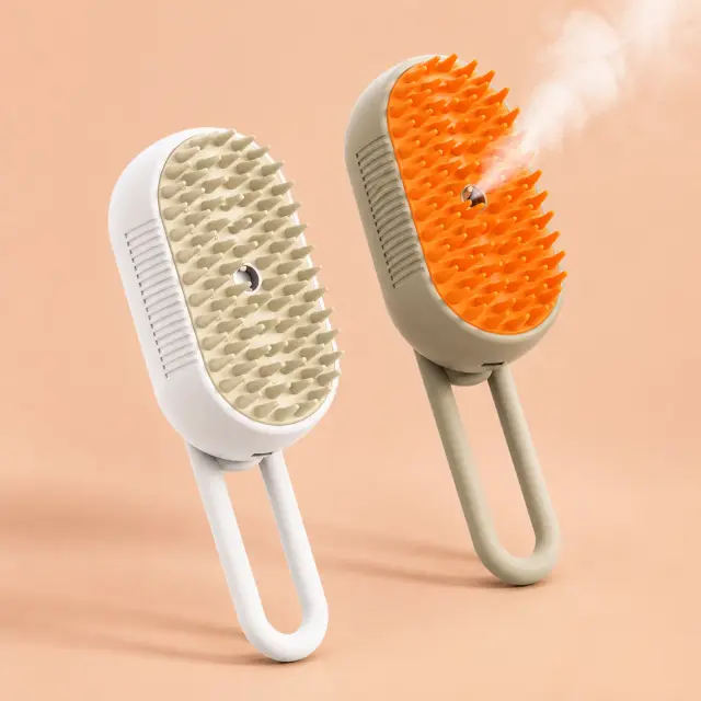Steam Pet Grooming Brush for Dogs