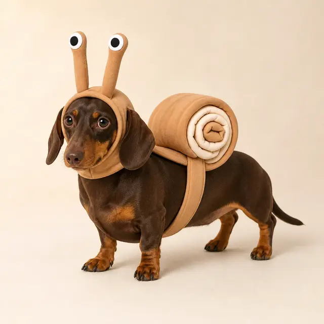 Snail Costume for Dachshunds, Dogs & Cats