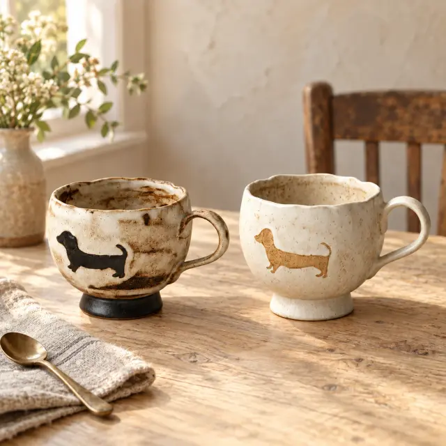 Vintage-Style Dachshund Coffee Mug